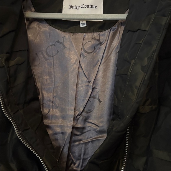 Juicy Couture Black and Green Camouflage moto  Jacket - Picture 6 of 8